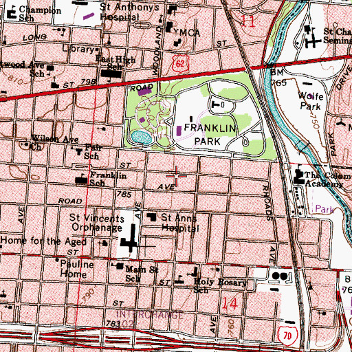 Topographic Map of Masjid Al-Islam Mosque, OH