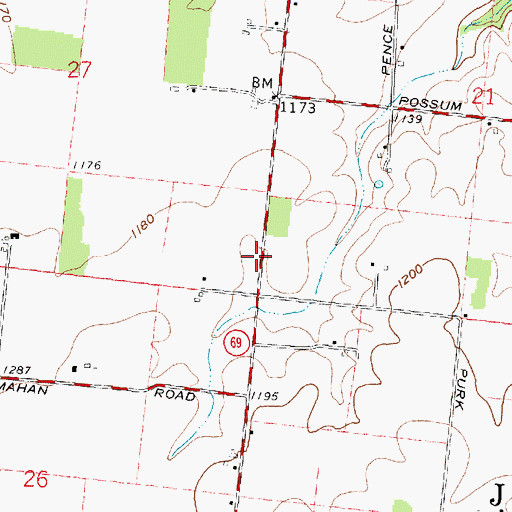 Topographic Map of Prince School (historical), OH