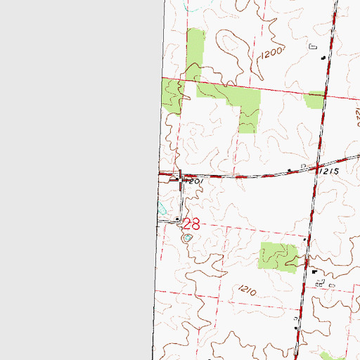 Topographic Map of School Number 6 (historical), OH