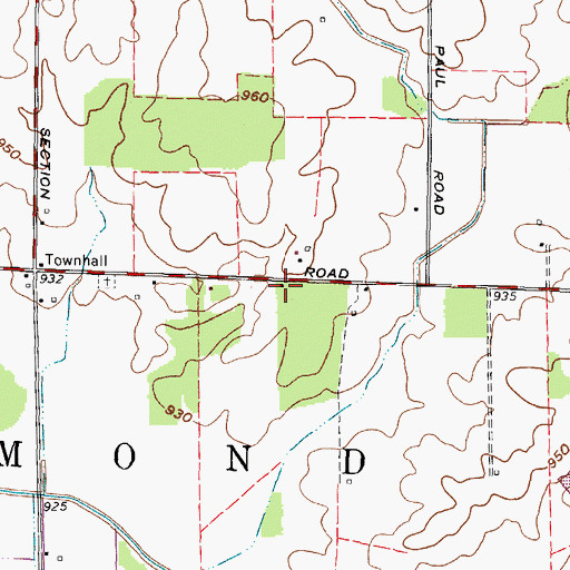 Topographic Map of School Number 1 (historical), OH