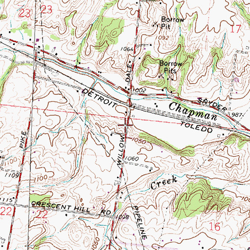 Topographic Map of School Number 5 (historical), OH