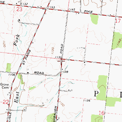 Topographic Map of Yale School (historical), OH