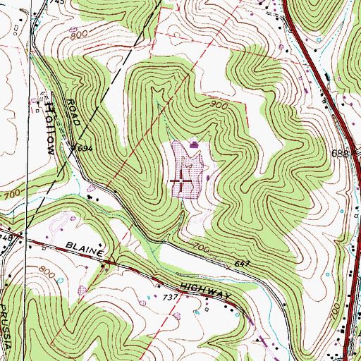 Topographic Map of Mead Foremens Club Pond Dam, OH