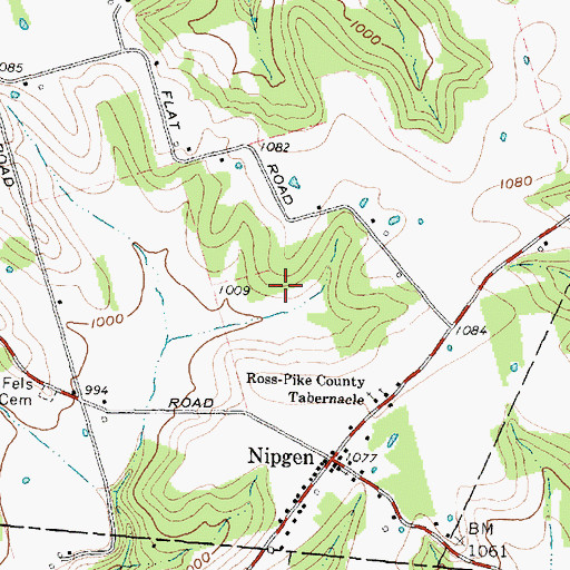 Topographic Map of Christian Union Church Lake, OH