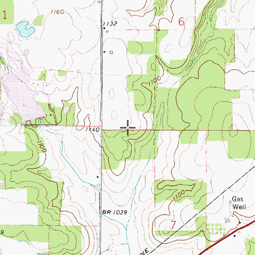 Topographic Map of Lake Wapusun Dam, OH
