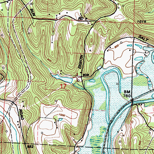 Topographic Map of Culbertson Farm Lake Dam, OH