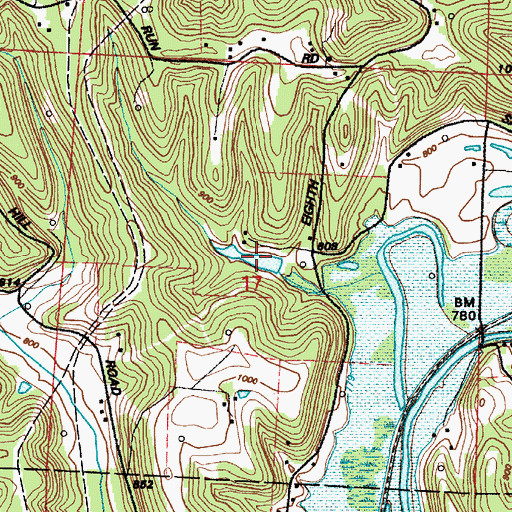 Topographic Map of Culbertson Farm Lake, OH