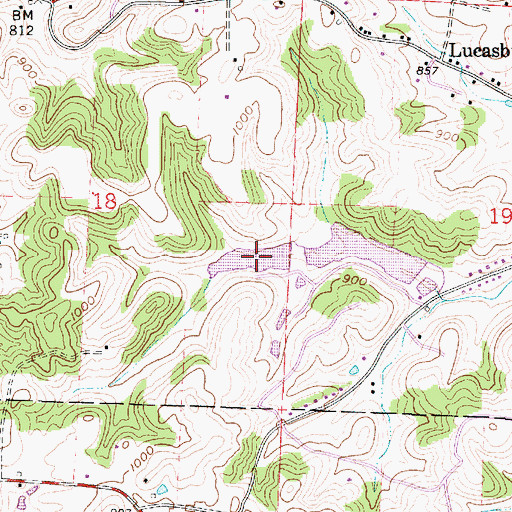Topographic Map of Indian Lakes Recreation Area Upper Lake, OH