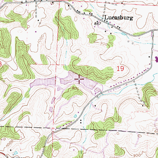 Topographic Map of Indian Lakes Recreation Area Lower Lake, OH