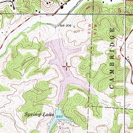 Topographic Map of Luburgh Lake, OH