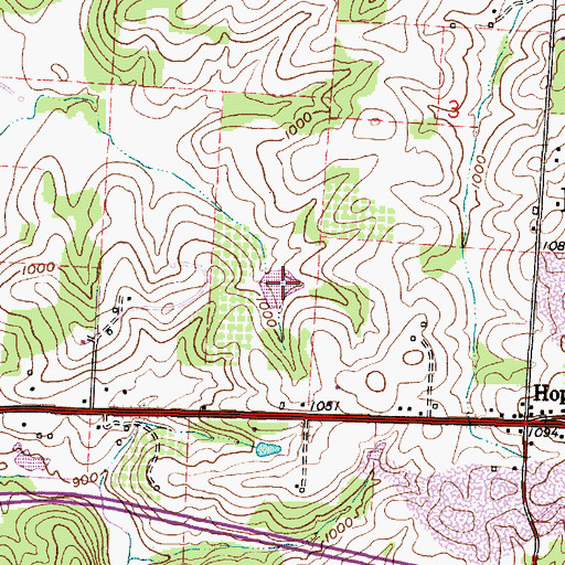 Topographic Map of Porter Lake, OH