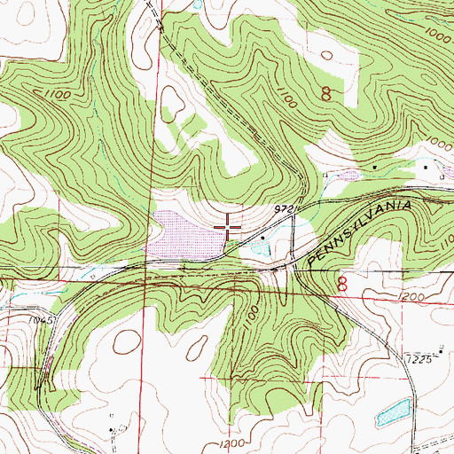 Topographic Map of Coy Lake Dam, OH
