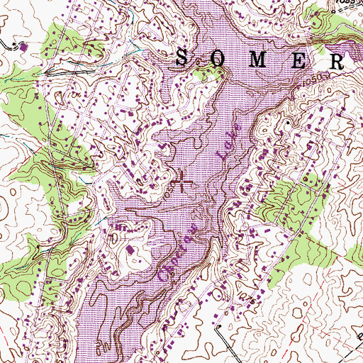 Topographic Map of Lake Choctaw, OH
