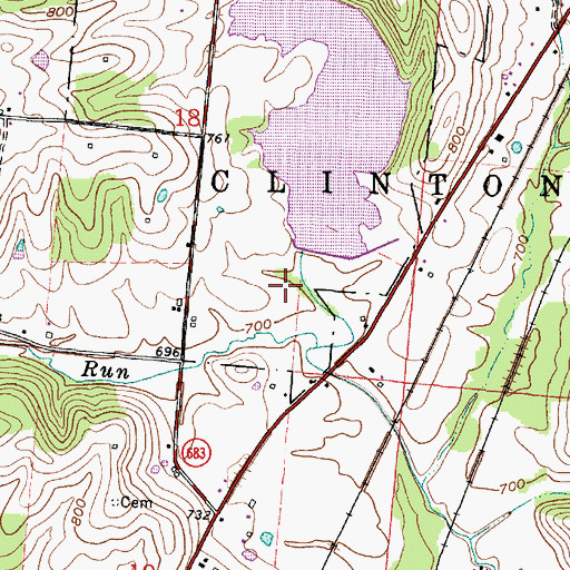 Topographic Map of Lake Rupert, OH