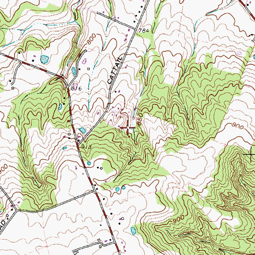 Topographic Map of Rustic Acres Lake Dam, OH