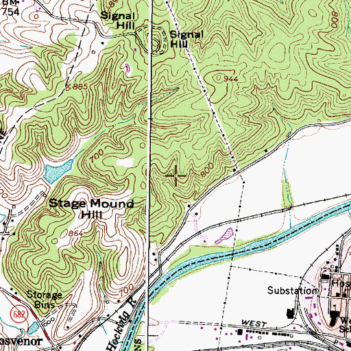 Topographic Map of Matters Pond, OH