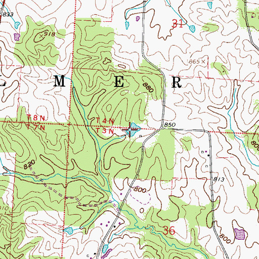 Topographic Map of Wagner Pond Dam, OH