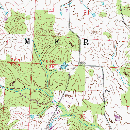 Topographic Map of Wagner Pond, OH