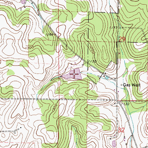 Topographic Map of Schneider Lake, OH