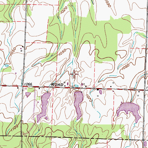 Topographic Map of Loretta Lake Dam, OH