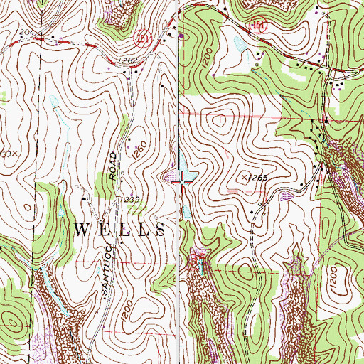 Topographic Map of Malabu Lake Dam, OH