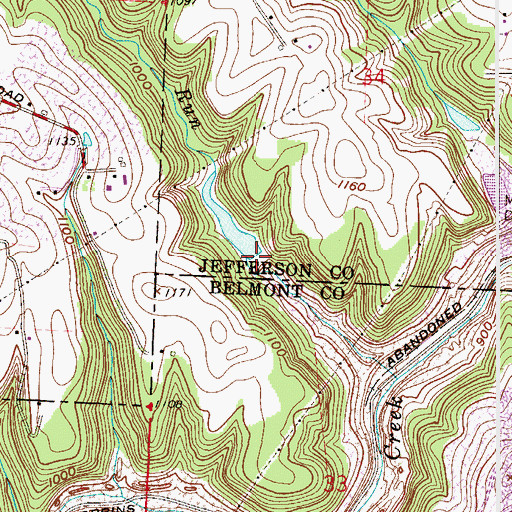 Topographic Map of Dorothy Mine Pond Dam, OH