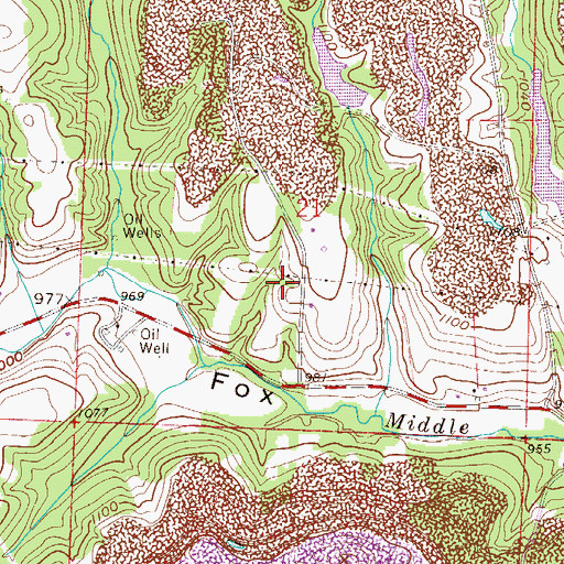Topographic Map of Georgetown Prep Plant Freshwater Lake, OH