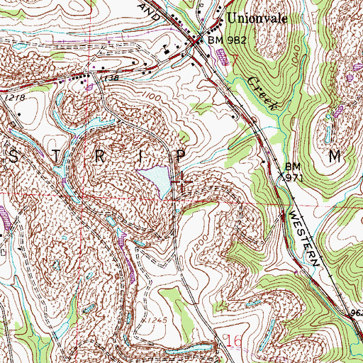 Topographic Map of Croskey Pond Dam, OH