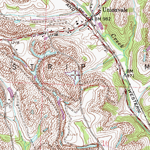 Topographic Map of Croskey Pond, OH