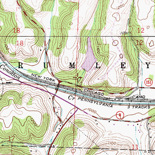 Topographic Map of Foster Lake, OH