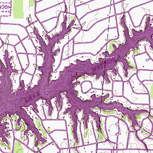 Topographic Map of Lake Waynoka, OH