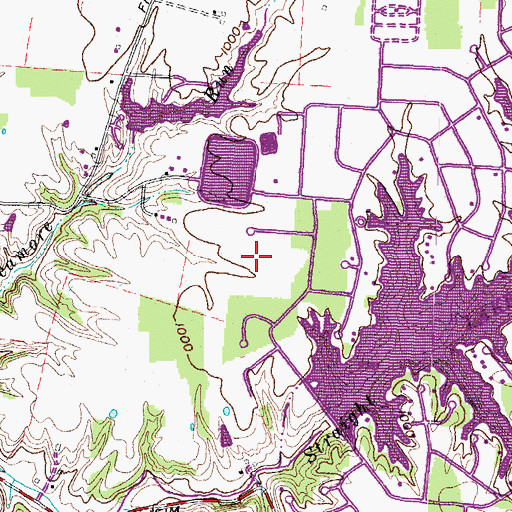 Topographic Map of Lake Waynoka Upground Reservoir Dam, OH