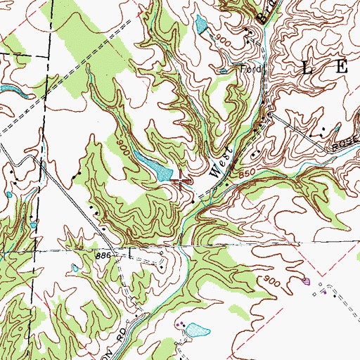 Topographic Map of Brodie Lake Dam, OH