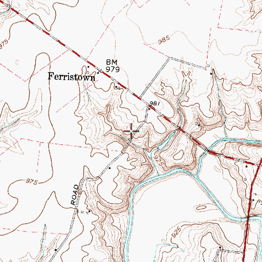 Topographic Map of Winandi Lake Dam, OH