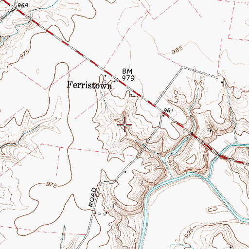Topographic Map of Winandi Reservoir, OH