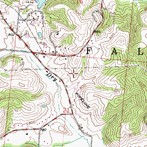 Topographic Map of Middletown Park District Lake Dam, OH