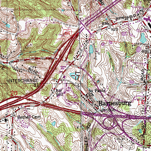 Topographic Map of Zillig Pond, OH
