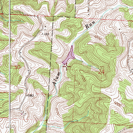 Topographic Map of Tubaugh Lake Dam, OH