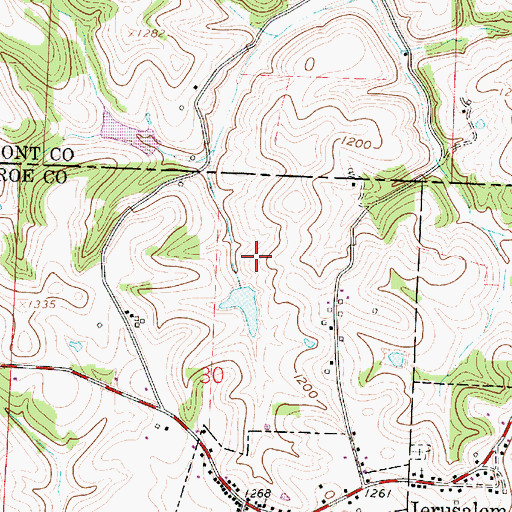 Topographic Map of Stevens Pond Dam, OH