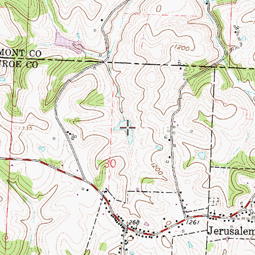 Topographic Map of Stevens Pond, OH