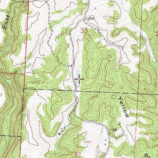Topographic Map of Beallsville Sportsmens Club Lake, OH