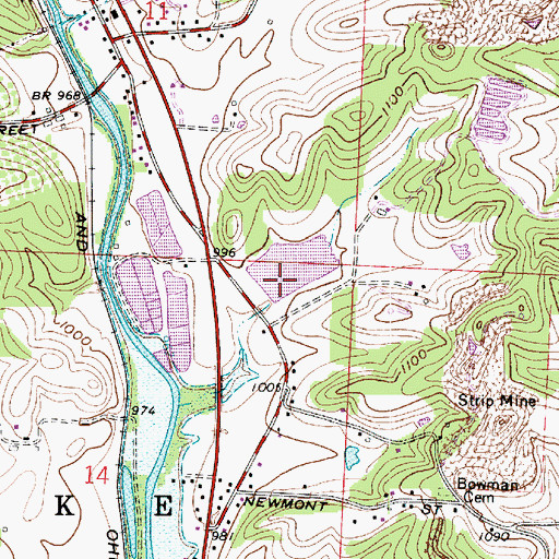 Topographic Map of City of Canton Sludge Pond Dam, OH