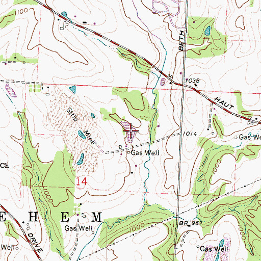 Topographic Map of North Industry Sportsmans Club Lake, OH