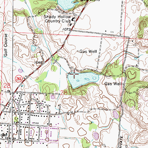 Topographic Map of Timken Lake Dam, OH