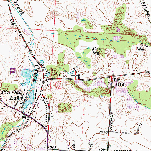 Topographic Map of Ilg Pond Dam, OH