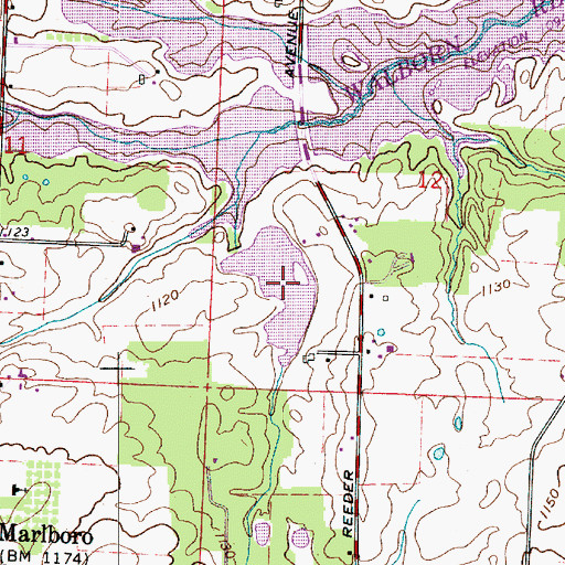 Topographic Map of France Lake, OH