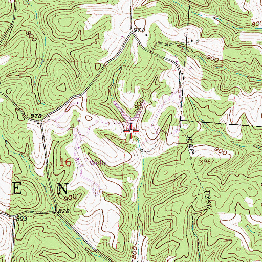 Topographic Map of Central Ohio Council BSA Pond Dam, OH