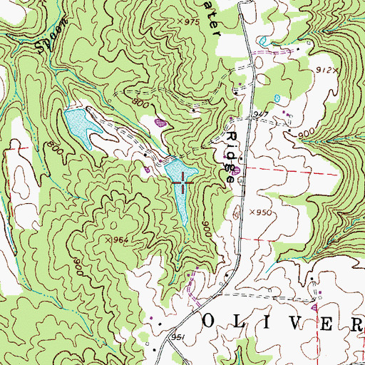Topographic Map of Laycocks Farm Pond Number One, OH