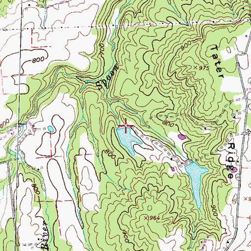 Topographic Map of Laycocks Farm Pond Dam Number Two, OH