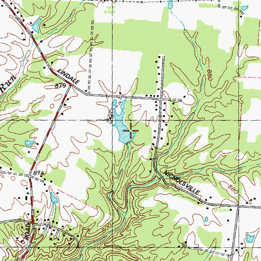 Topographic Map of Goldman Pond Dam, OH